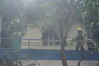 Những hình ảnh lính cứu hỏa nỗ lực cứu tài sản, chữa cháy tại huyện Gia Lâm