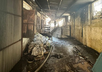 Những hình ảnh lính cứu hỏa nỗ lực cứu tài sản, chữa cháy tại huyện Gia Lâm