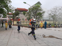 Tuyên truyền an toàn phòng cháy cho người dân thông qua tình huống cháy giả định