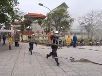 Tuyên truyền an toàn phòng cháy cho người dân thông qua tình huống cháy giả định