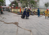 Tuyên truyền an toàn phòng cháy cho người dân thông qua tình huống cháy giả định