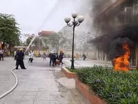 Tuyên truyền an toàn phòng cháy cho người dân thông qua tình huống cháy giả định