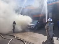 Khói bao trùm cây xăng trong tình huống giả định cháy, nổ