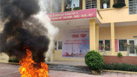 Kiểm tra công tác sẵn sàng ứng phó hỏa hoạn qua diễn tập phòng cháy