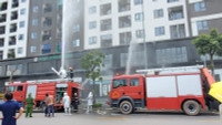 Phối hợp xử lý sự cố cháy giả định tại chung cư An Quý Hưng Riverside