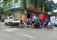 Công an huyện Đông Anh tập trung cao độ, ứng trực phòng ngừa Covid-19 tại các điểm công cộng