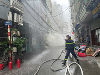  Xử lý nhanh tình huống giả định chập điện gây cháy nhà trọ 