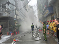  Xử lý nhanh tình huống giả định chập điện gây cháy nhà trọ 