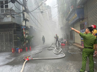  Xử lý nhanh tình huống giả định chập điện gây cháy nhà trọ 