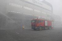 Lửa khói bao trùm khu Công nghiệp Phú Nghĩa, trong tình huống diễn tập tìm kiếm cứu nạn