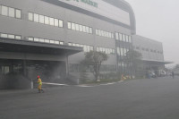 Lửa khói bao trùm khu Công nghiệp Phú Nghĩa, trong tình huống diễn tập tìm kiếm cứu nạn