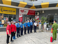 Ứng phó nhanh với tình huống hỏa hoạn giả định phức tạp tại Rice City Sông Hồng