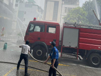 Ứng phó nhanh với tình huống hỏa hoạn giả định phức tạp tại Rice City Sông Hồng