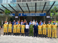 Kiểm tra khả năng phối hợp cứu nạn, chữa cháy tại tòa nhà cao tầng