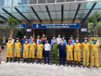 Kiểm tra khả năng phối hợp cứu nạn, chữa cháy tại tòa nhà cao tầng