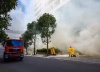 Kiểm tra khả năng phối hợp cứu nạn, chữa cháy tại tòa nhà cao tầng