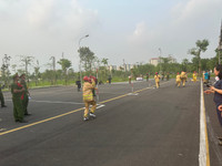 Hình ảnh so tài dập lửa, cứu nạn của các Tổ liên gia an toàn PCCC