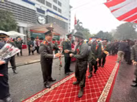  Lãnh đạo Bộ Công an dự lễ giao nhận quân tại quận Hai Bà Trưng 