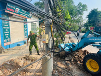 Công an các huyện ngoại thành huy động lực lượng 