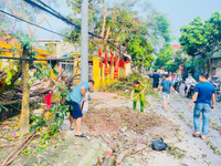 Công an các huyện ngoại thành huy động lực lượng 