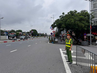 Công an phường Tây Hồ đảm bảo ANTT trước giờ sơ duyệt sự kiện A80