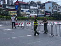 Công an phường Tây Hồ đảm bảo ANTT trước giờ sơ duyệt sự kiện A80