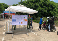 Lực lượng Công an đảm bảo ANTT, kiểm soát chặt dịch Covid-19 tại điểm thi