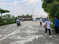 Lực lượng Công an đảm bảo ANTT, kiểm soát chặt dịch Covid-19 tại điểm thi