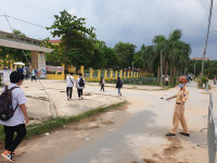 Lực lượng Công an đảm bảo ANTT, kiểm soát chặt dịch Covid-19 tại điểm thi