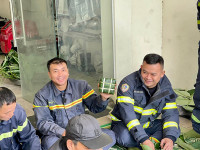  Hình ảnh sẵn sàng đón xuân của lính cứu hoả Công an quận Long Biên