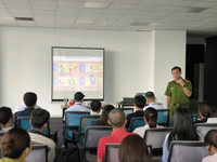 Thực tập phương án, tuyên truyền kỹ năng chữa cháy, thoát nạn tại tòa nhà cao tầng