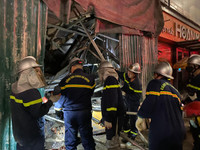 Huy động lực lượng trong đêm cứu người tại công trình sập giàn giáo 