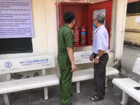 Những hình ảnh đảm bảo công tác an toàn phòng cháy cận kề ngày bầu cử