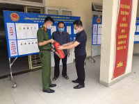 Những hình ảnh đảm bảo công tác an toàn phòng cháy cận kề ngày bầu cử