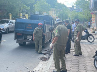 Công an Thanh Trì kiên quyết lập lại trật tự văn minh đô thị