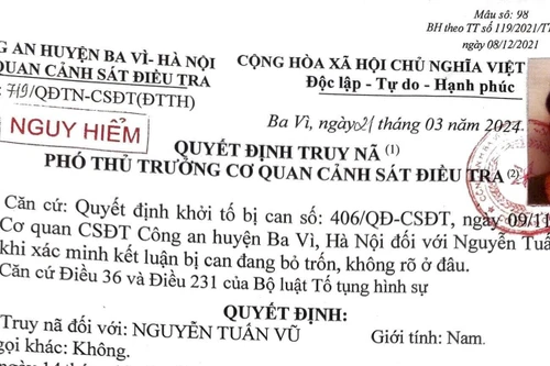 Thanh niên 19 tuổi bị bắt theo quyết định truy nã nguy hiểm