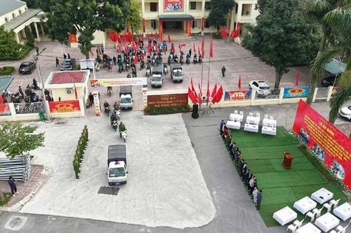 Công an xã Phù Đổng ra quân cao điểm tấn công, trấn áp tội phạm