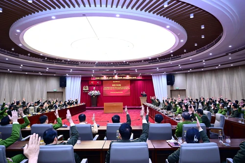 Bộ Công an tổ chức hội nghị lấy ý kiến cử tri nơi công tác đối với người được dự kiến giới thiệu ứng cử đại biểu Quốc hội khoá XVI