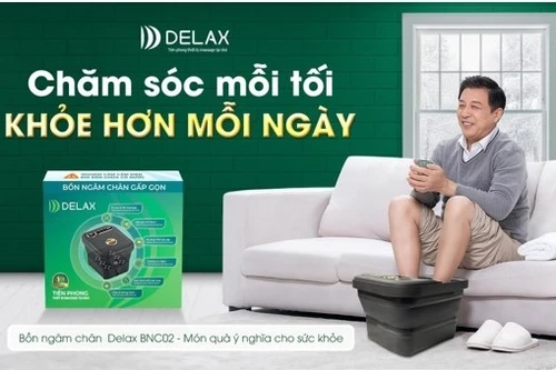 Bồn ngâm chân massage bấm huyệt Delax: Món quà sức khỏe cho mùa lạnh