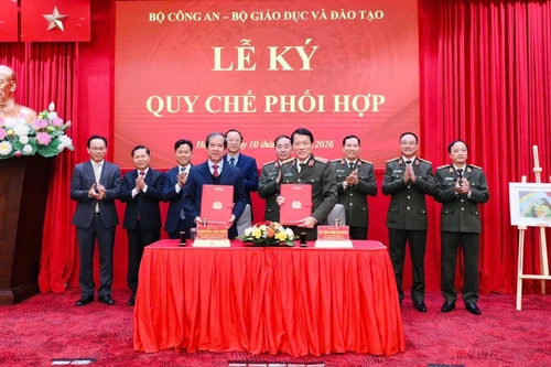 Bộ Công an - Bộ Giáo dục và Đào tạo ký kết Quy chế phối hợp
