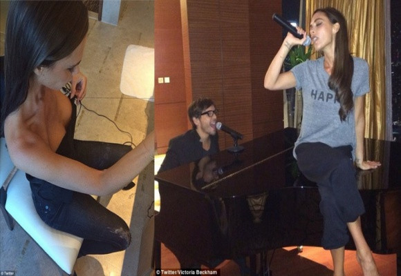 Mải mê hát, Victoria Beckham vô tình "khoe" vòng 1 căng tròn ảnh 3