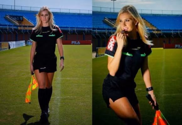 LĐBĐ Brazil khốn đốn vì nữ trợ lý trọng tài xinh đẹp gây sốt trên mạng ảnh 3