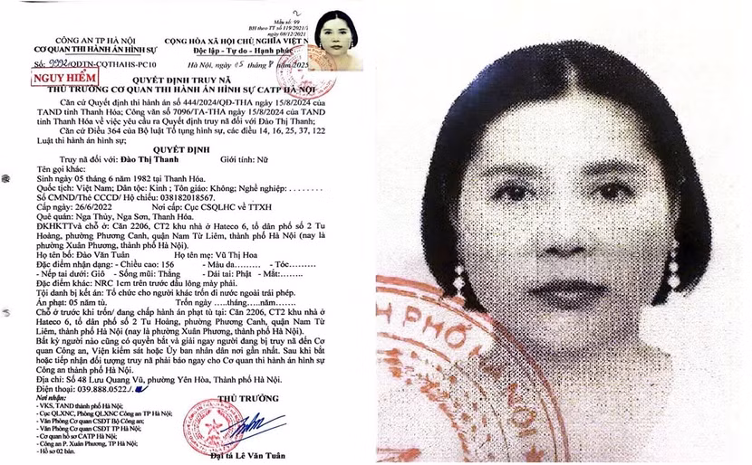 Đối tượng Đào Thị Thanh