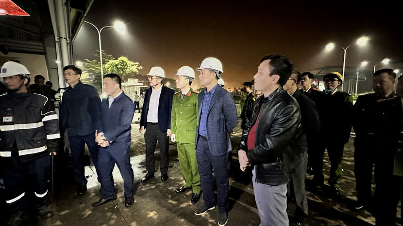 Thiếu tướng Tô Anh Dũng, Giám đốc Công an tỉnh trực tiếp chỉ đạo tại hiện trường