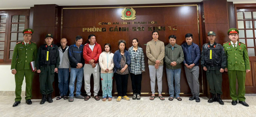 Các đối tượng trong đường dây bị khởi tố, bắt giữ.