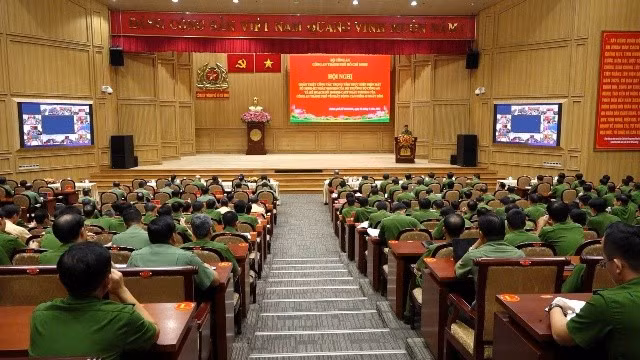 Quang cảnh Hội nghị quán triệt, triển khai cao điểm