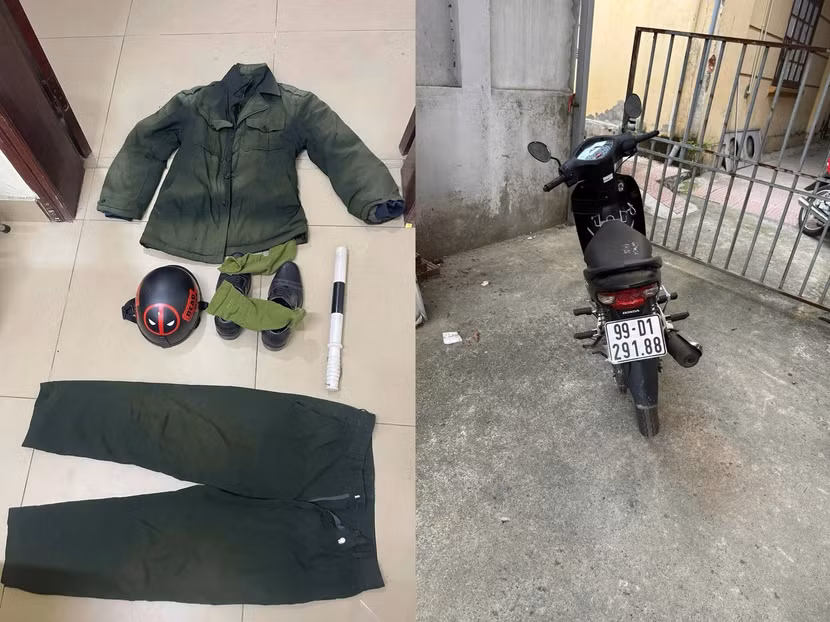 Tang vật vụ án.