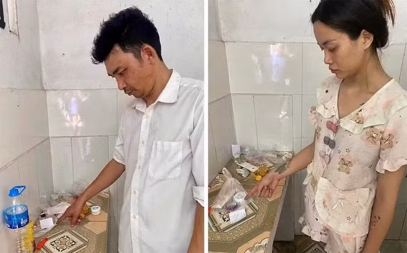 Các đối tượng bị bắt giữ.
