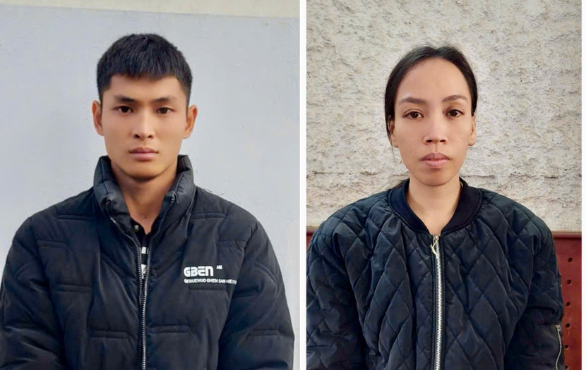 Hai đối tượng Đặng Văn Vinh và Phạm Thị Hoa