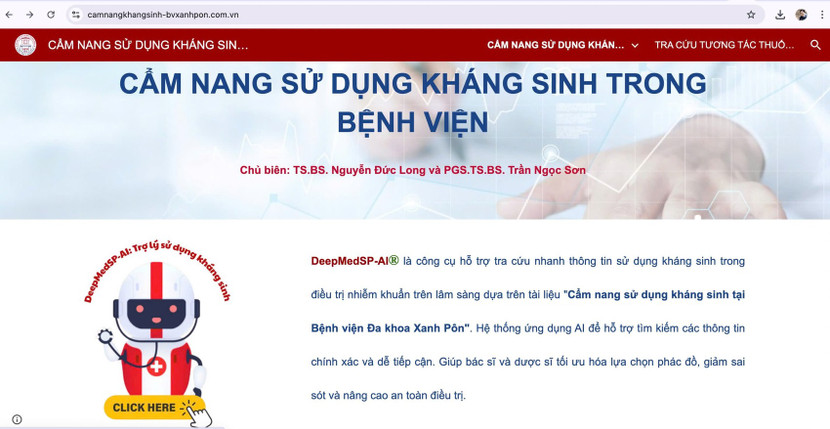 Cẩm nang kháng sinh số và WebApp thông tin thuốc - Giải pháp thiết thực từ Bệnh viện đa khoa Xanh Pôn ảnh 3